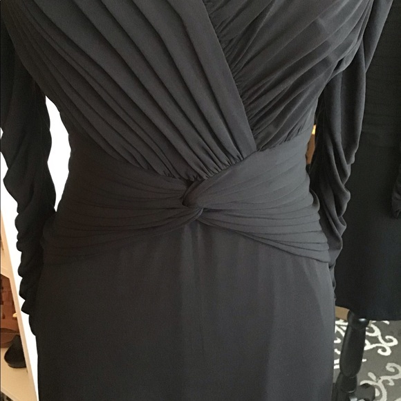 Tadashi Collection LBD Sexy Ruching Small - Picture 2 of 8